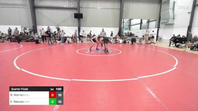 141 lbs Quarterfinal - Brody Narron, Bull Trained vs Emil Necula, Level Up