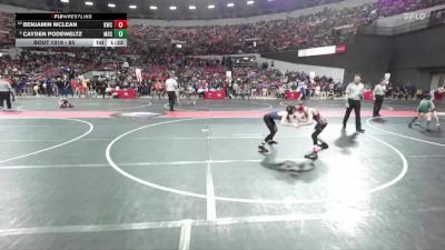 85 lbs Cons. Round 2 - Benjamin McLean, Kimberly Wrestling Club vs Cayden Podeweltz, Mosinee
