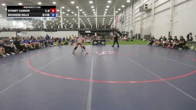 130 lbs Sydney Cannon, Illinois vs McKinzee Mills, Ohio Red