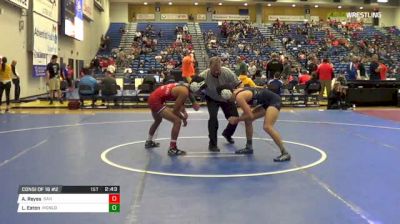 125 lbs Consi of 16 #2 - Angelo Reyes, San Francisco State-Unattached vs Logan Eaton, Menlo College