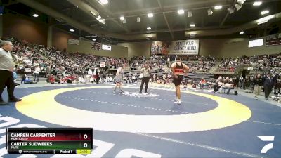 1A 285 lbs Cons. Semi - Camren Carpenter, Monticello vs Carter Sudweeks, Piute