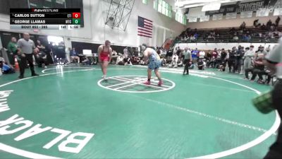 285 lbs 1st Place Match - Carlos Sutton, Etiwanda vs George Llamas, Montclair