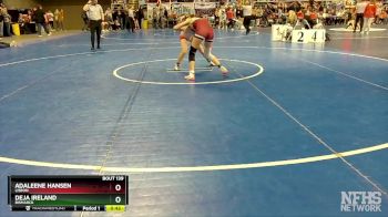 112 lbs 5th Place Match - Adaleene Hansen, Lisbon vs Deja Ireland, Bismarck