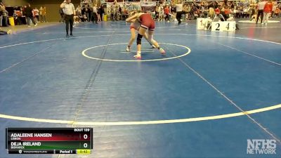 112 lbs 5th Place Match - Adaleene Hansen, Lisbon vs Deja Ireland, Bismarck