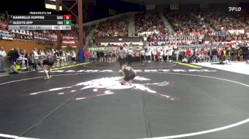 125 lbs Champ. Round 1 - Gabrielle Koppes, Clay Center Community HS vs Alexys Epp, Paola Hs