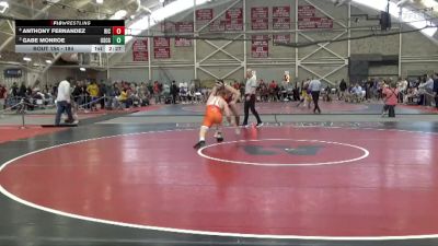 184 lbs Quarterfinal - Gabe Monroe, Coast Guard vs Anthony Fernandez, Rhode Island College