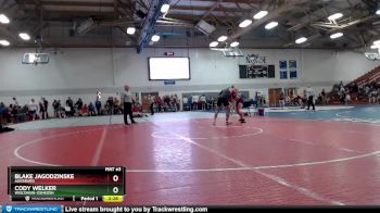 157 lbs Cons. Round 3 - Cody Welker, Wisconsin-Oshkosh vs Blake Jagodzinske, Augsburg
