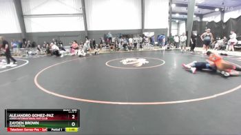 126 lbs Cons. Semi - Zayden Brown, Washington vs Alejandro Gomez-Paz, Askeo International Mat Club