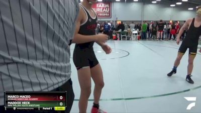 106 lbs Cons. Round 2 - Maddox Heck, King William Youth Wrestling vs Marco Maceo, Scanlan Wrestling Academy