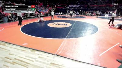 1A 150 lbs Cons. Round 2 - Kobe Brent, LeRoy vs Hudson Babb, Gibson City (G.C.-Melvin-Sibley)