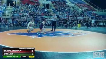220 lbs Semis & 1st Wb (8 Team) - Michael Torgerson, E4-Grand Forks Central vs Zach Lilly, E2-Fargo Davies