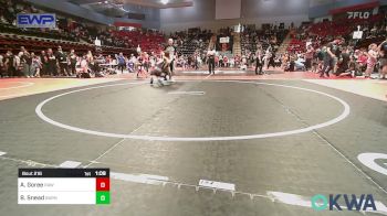 96 lbs Quarterfinal - Armond Goree, Raw Wrestling Club vs Bentyn Snead, Barnsdall Youth Wrestling