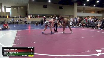 285 lbs Round 5 (6 Team) - Ethan Simmons, Crusaders WC- Black vs John Abernathy, Guerrilla Red