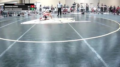 100 lbs Quarterfinal - Brandon Perez, So Cal Hammers vs Matthew Rodriguez, The Valley WC