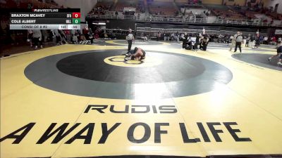 150 lbs Consi Of 8 #2 - Braxton Mcavey, Saint Frances Academy vs Cole Albert, The Hill School