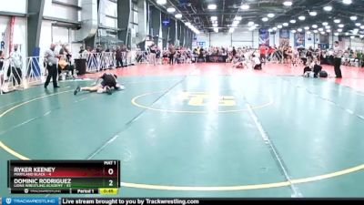 110 lbs Rd# 9- 2:15pm Saturday Final Pool - Ryker Keeney, Maryland Black vs Dominic Rodriguez, Lions Wrestling Academy