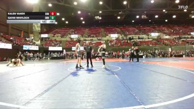 151 lbs Cons. Round 2 - Kalen Vanek, Cascade Little Guy Wrestling vs Gavin Whitlock, CODY WRESTLING CLUB