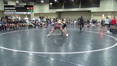 120 lbs Round 4 (6 Team) - Noah Brown, Guerilla WC vs Ahmed Daoud, The Factory Wrestling