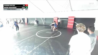 140 lbs Cons. Round 1 - Phoenix Bayles, Yucca Valley Wrestling vs Haven VanGorden, Los Osos High School Wrestling