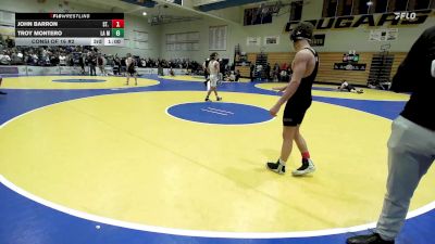123 lbs Consi Of 16 #2 - John Barron, St. Peter`s Prep (NJ) vs Troy Montero, La Mirada