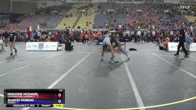 117 lbs Semis & 3rd Wb (16 Team) - Sharon Moreno, Aurora vs Marjorie McDaniel, Colorado Mesa University