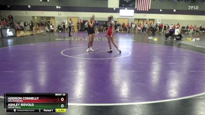 JV-11 lbs Round 1 - Addison Connelly, Williamsburg vs Ashley Risvold, Cedar Falls