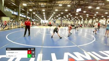 95 lbs Rr Rnd 3 - Jacob Binegar, Warrior RTC vs Logan Worth, Pursuit Wrestling Academy - Silver