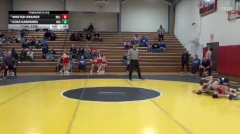 106 lbs Cons. Semi - Weston Drahos, Williamsburg vs Cole Kasparek, Clear Creek-Amana