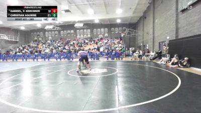 285 lbs 3rd Place Match - Christian Aguirre, St. Joseph vs Gabriel, V. Kerchner, Tulare Western