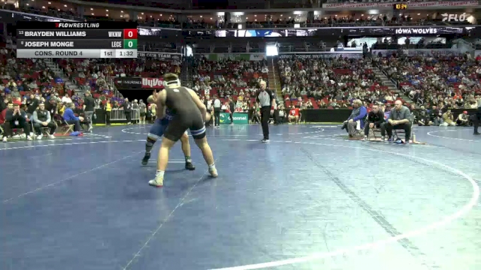 3A-215 lbs Cons. Round 4 - Brayden Williams, Waukee Northwest vs Joseph ...