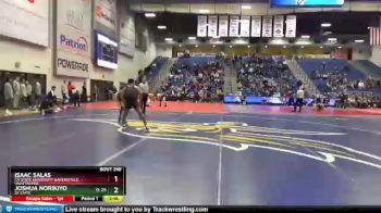 141 lbs Quarterfinal - Isaac Salas, CA State University Bakersfield, -Unattached vs Joshua Norikiyo, SF State