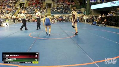 139 lbs Cons. Round 2 - Logan Feist, Napoleon G-S vs Case Awender, Oakes