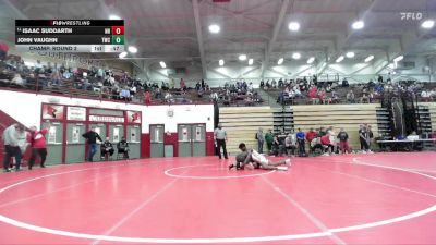 132 lbs Champ. Round 2 - Isaac Suddarth, Noblesville H.S. vs John Vaughn, Techie Wrestling Club