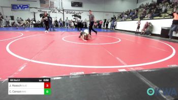 43 lbs Rr Rnd 2 - Jonah Raasch, Black Fox Wrestling Club vs Cutter Carson, Salina Wrestling Club