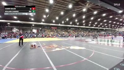 50 lbs 2nd Place Match - Camri Bales, Eastside United vs Kollins Camino, Douglas Wrestling Club