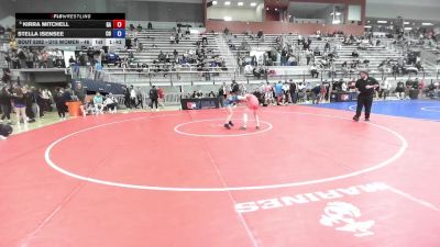 U15 Women - 46 lbs Cons. Round 4 - Kirra Mitchell, GA vs Stella Isensee, CO