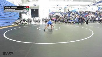 140 lbs Cons. Round 1 - Camila Vazquez, Gardner Edgerton vs Hope Damron, Olathe South