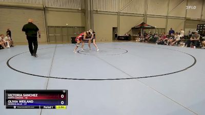 115 lbs Placement Matches (16 Team) - Victoria Sanchez, North Dakota vs Olivia Weiland, Georgia Blue