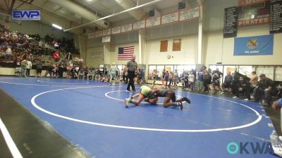 84 lbs Consolation - Manny Payne Jr, HURRICANE WRESTLING ACADEMY vs Paityn McCann, Lady Outlaws