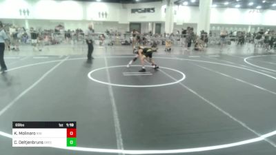 69 lbs Semifinal - Kason Molinaro, Rising Sun WC vs Colton Oeltjenbruns, Green River Grapplers