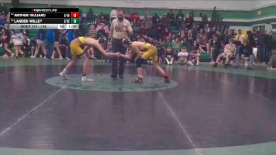 106 lbs Champ. Round 1 - Arthur Hilliard, Lingle-Ft. Laramie/Southeast vs Landen Willey, Lingle-Ft. Laramie/Southeast
