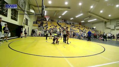 106-B lbs 5th Place - Austin Thatcher, Wagoner vs Cael Sanders, Salina