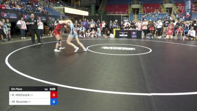 135 lbs 5th Place - Kaylan Hitchcock, KS vs Margaret Buurma, MI