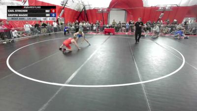 120 lbs Cons. Rd Of 16 - Cael Stricker, Immortal Athletics vs Griffin Magee, Bison Wrestling Club