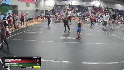 55 lbs Round 3 - Seth Curtiss, Eastside Youth Wrestling vs Waylon Lawson, Devil Cats