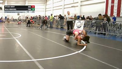 139 lbs Round Of 16 - Kylea Gray, Spartan WC vs Ella Henckel, Team Tugman