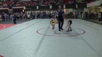 43 lbs Cons. Round 3 - Anakin Franklin, Cascade Little Guy Wrestling vs Maverick Hader, Ruis Wrestling Academy