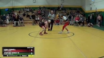 120 lbs Cons. Round 4 - Stephen Vesely III, Swartz Creek HS vs Josh Cornell, PORT CLINTON