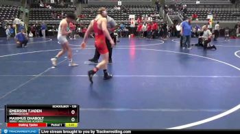 125 lbs 2nd Place Match - Maximus Dhabolt, Sebolt Wrestling Academy vs Emerson Tjaden, Lawrence Elite