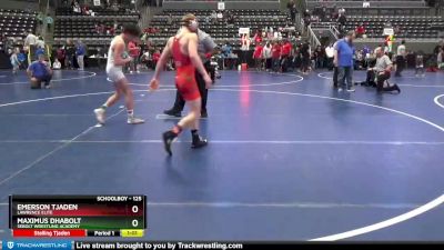 125 lbs 2nd Place Match - Maximus Dhabolt, Sebolt Wrestling Academy vs Emerson Tjaden, Lawrence Elite